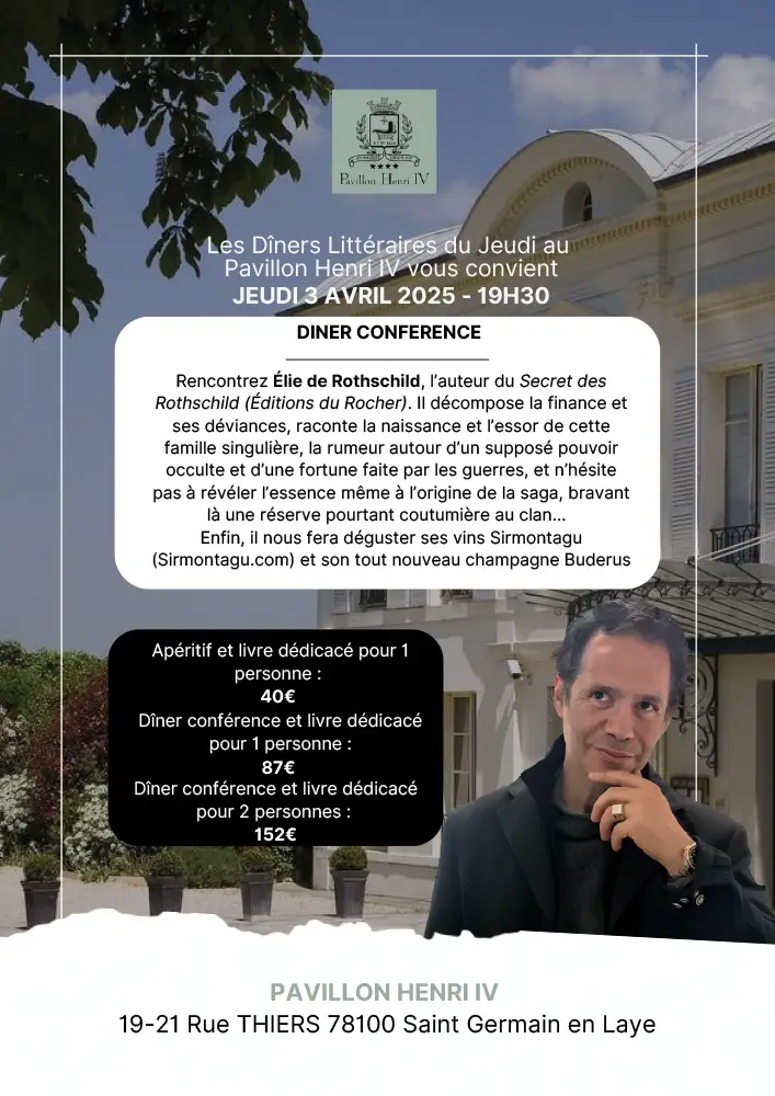 Dîner Conférence - Elie de Rothschild jr.